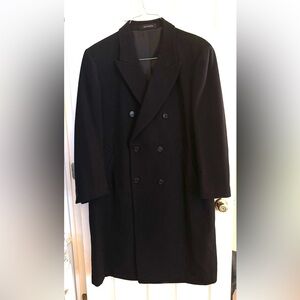 Men’s wool dressy, double-breasted overcoat
